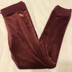 Abercrombie kids velvet pants for girls